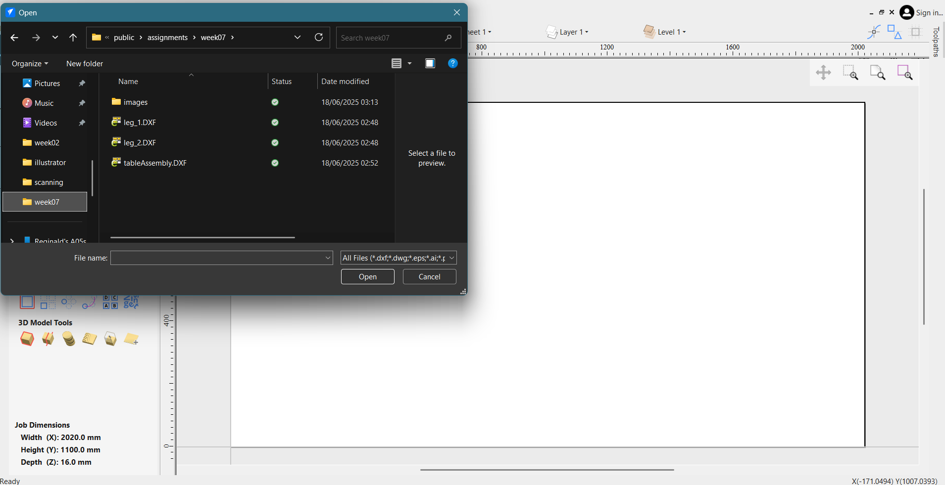 Importing DXF into VCarve